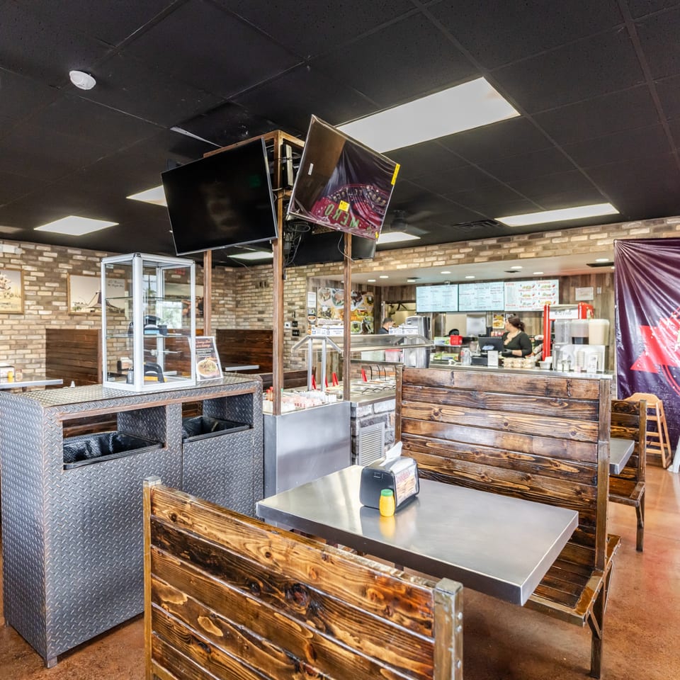 Dining room and ordering counter