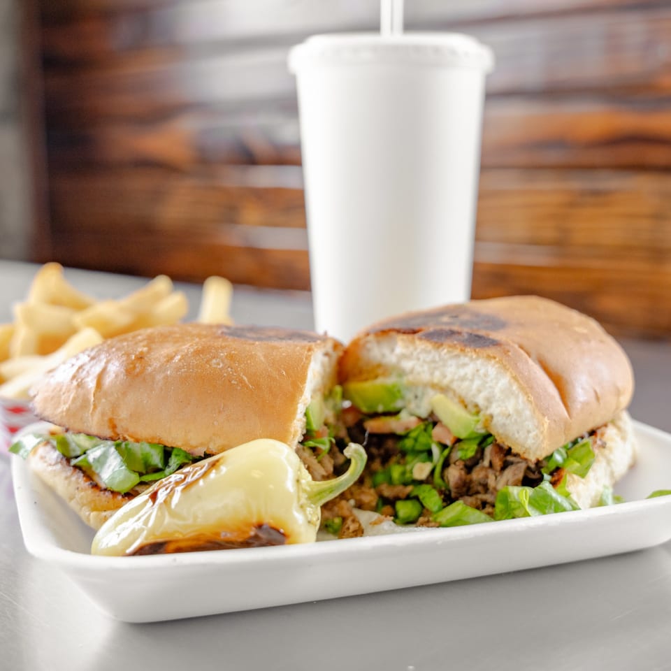 Torta combo with fries and a drink